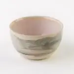 Set 6 mezcaleros en cerámica de color gris rosado marmoleado