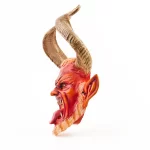 Máscara de diablo tallada en madera #2