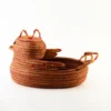 Basket in the shape of a hen