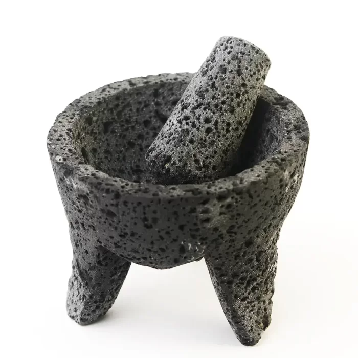 Volcanic stone molcajete