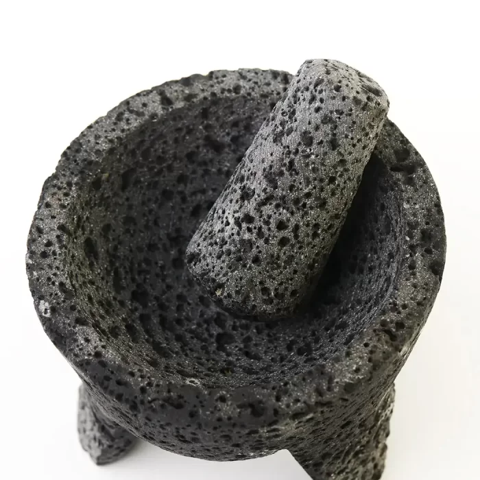 Volcanic stone molcajete