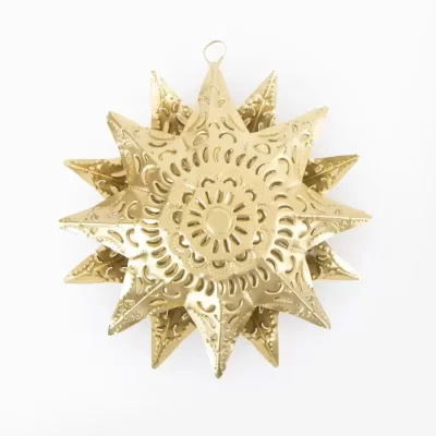 Estrella Dorada de Hojalata 20 cm