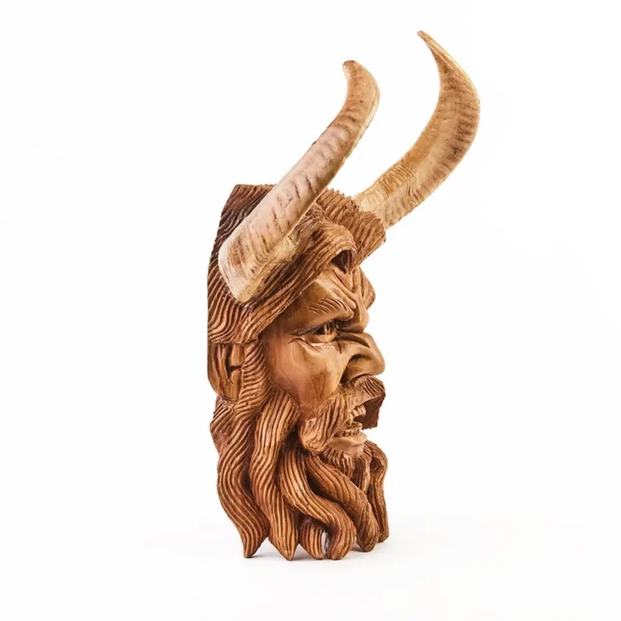 Máscara de diablo tallada en madera #1