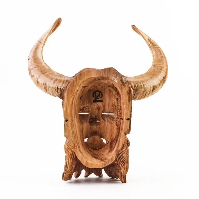 Máscara de diablo tallada en madera #1