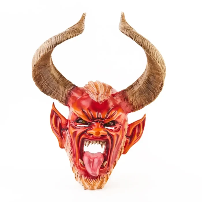 Wood Carved Devil Mask #2