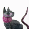 Alebrije de Xoloitzcuintle Collar de Cempasúchil Morado