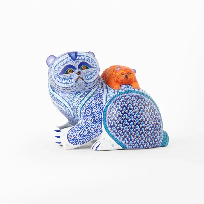 Alebrije Blue Bear with Baby