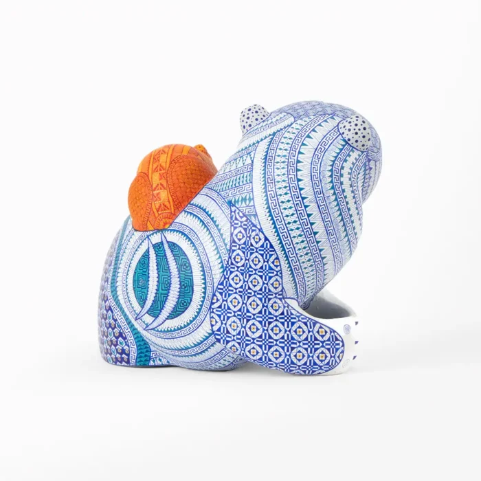 Alebrije Blue Bear with Baby