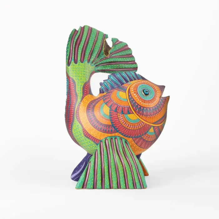 Alebrije Fish Orange / Green