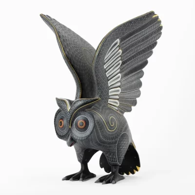 Alebrije Búho Grande Gris