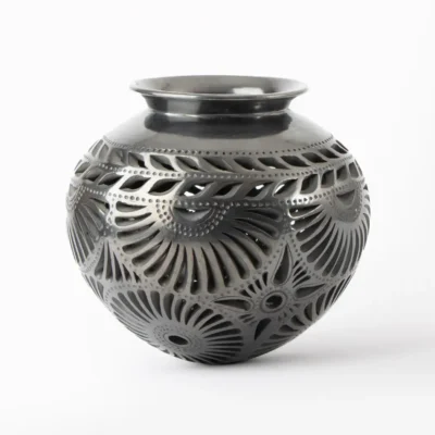 Openwork Black Mud Pitcher