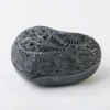 Big Openwork Heart |Black Clay