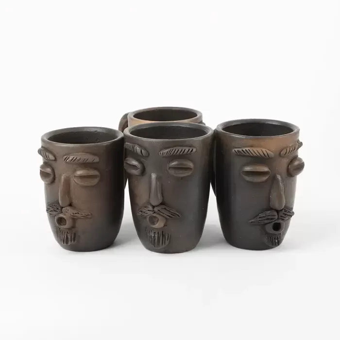 Smoked Mug with Face