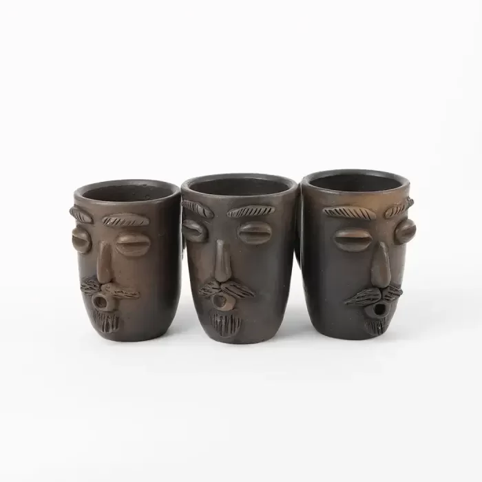 Smoked Mug with Face
