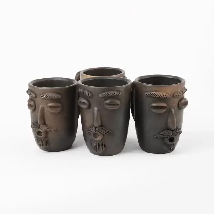 Smoked Mug with Face
