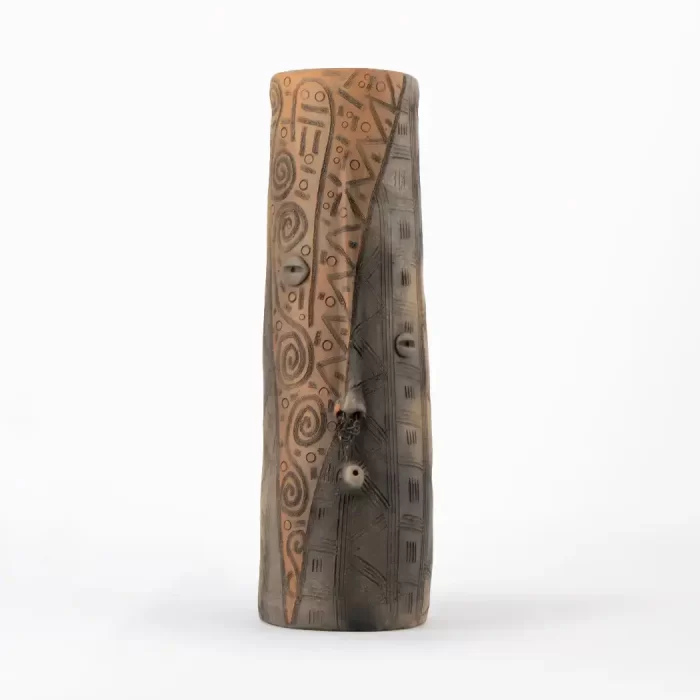 Large Natural Mud Cylinder