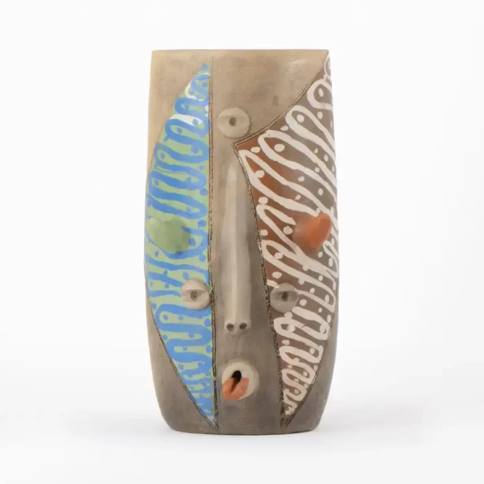 Cilíndro Chico Alargado Barro Natural