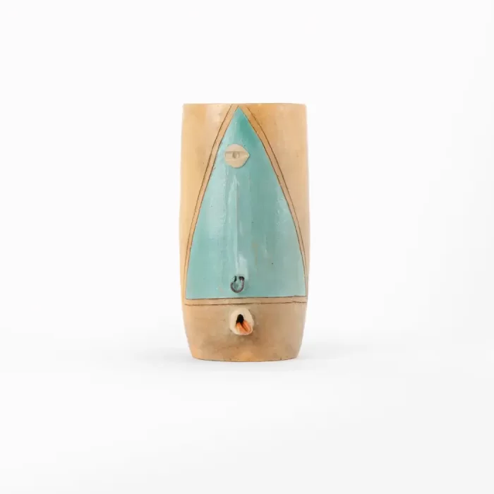 Cilíndro Chico Alargado Barro Natural