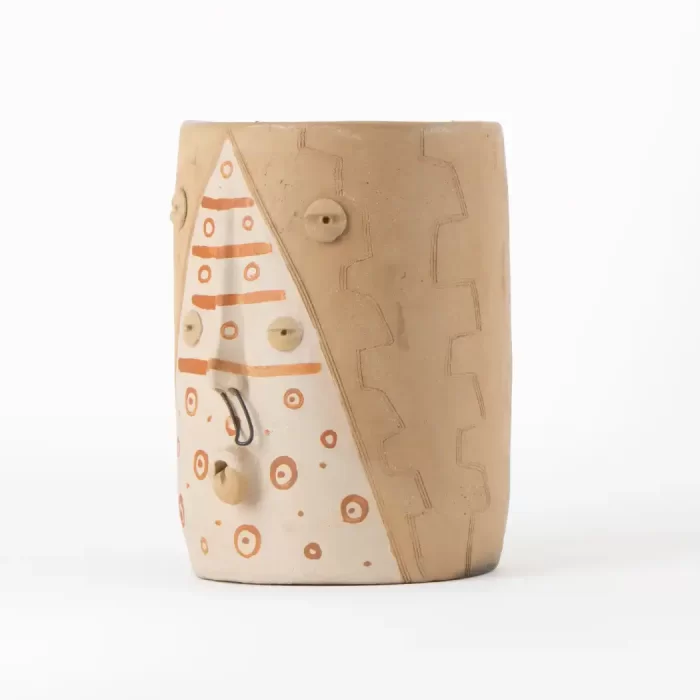 Medium Wide Natural Mud Cylinder