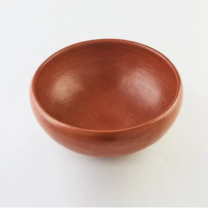 Red clay bowl