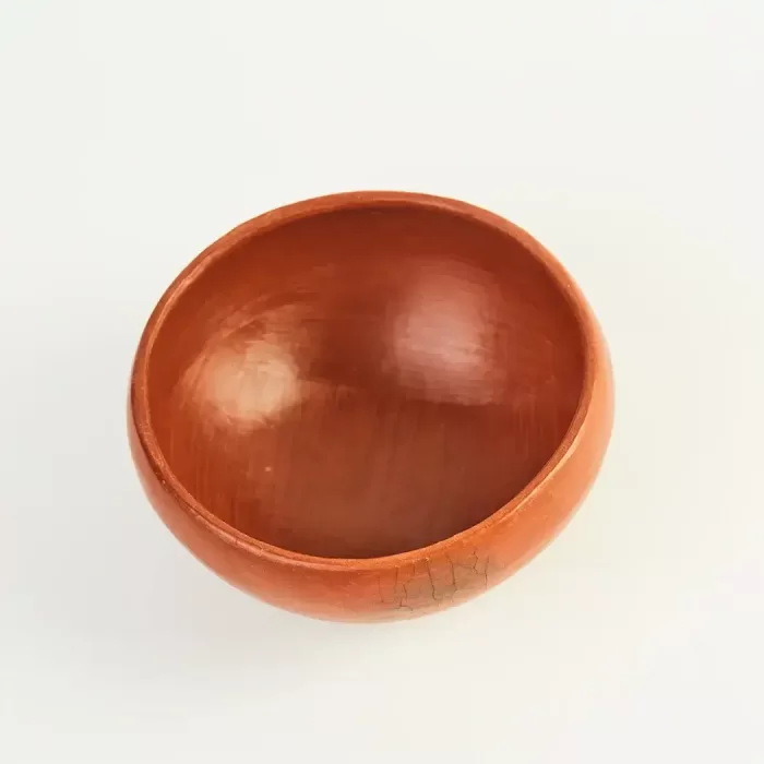 Small red clay bowl
