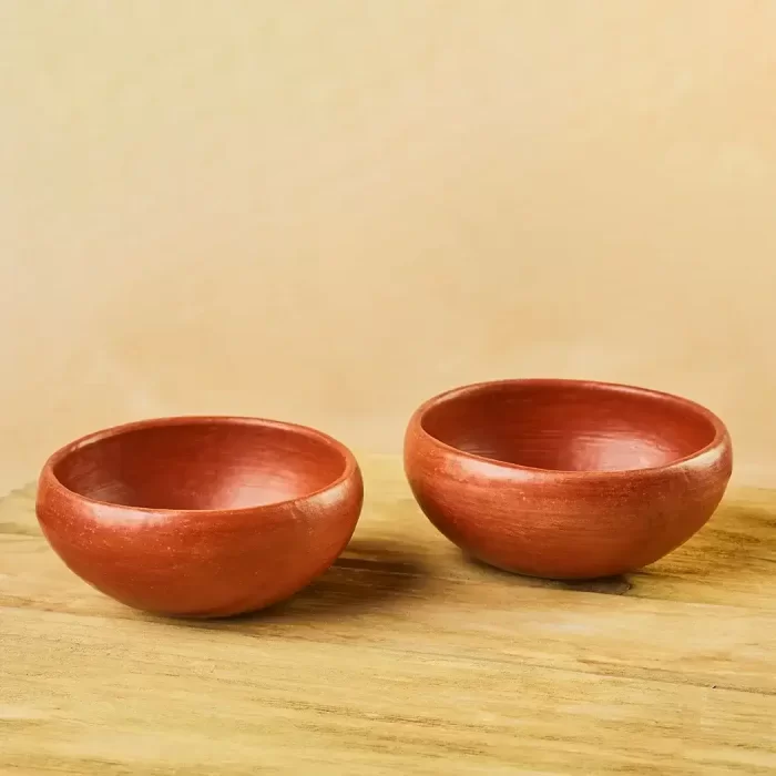 Small red clay bowl