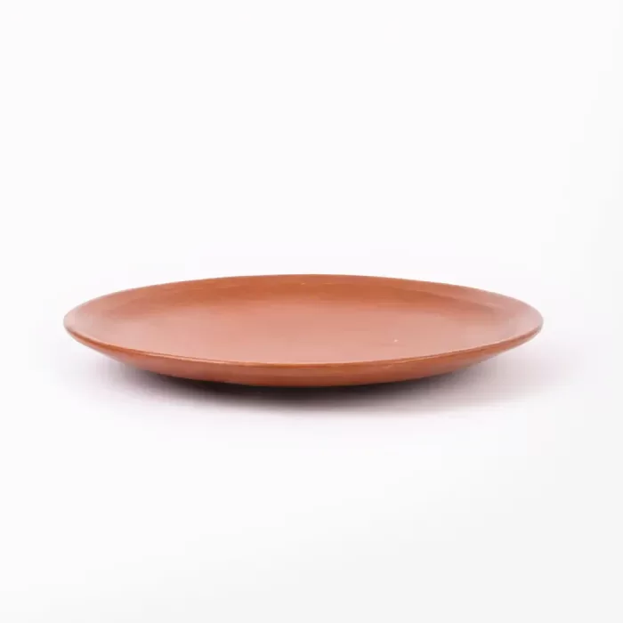 Red earthenware tableware for 4 people