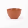 Red earthenware tableware for 4 people