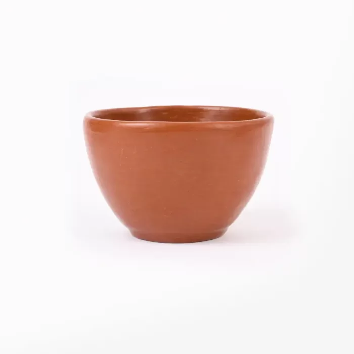 Red earthenware tableware for 4 people
