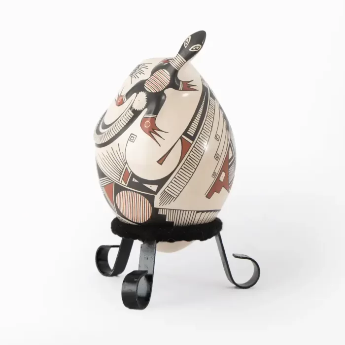 Huevo de Cerámica con Lagartijo