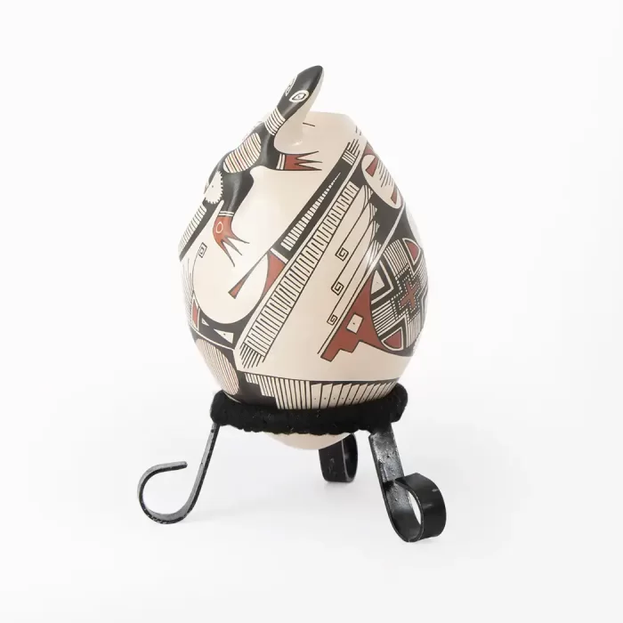 Huevo de Cerámica con Lagartijo