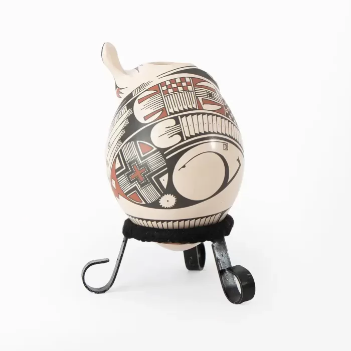 Huevo de Cerámica con Lagartijo