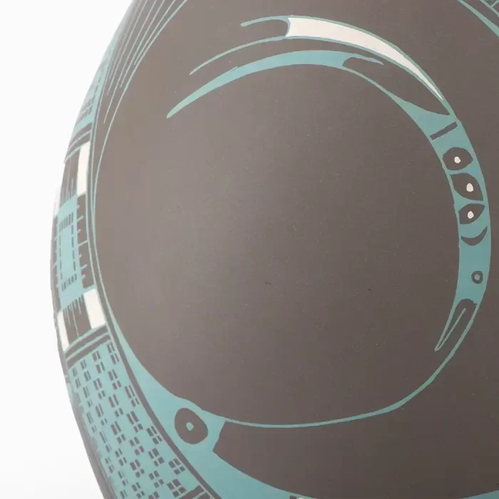 Centro de Mesa Mate, Negro con Azul