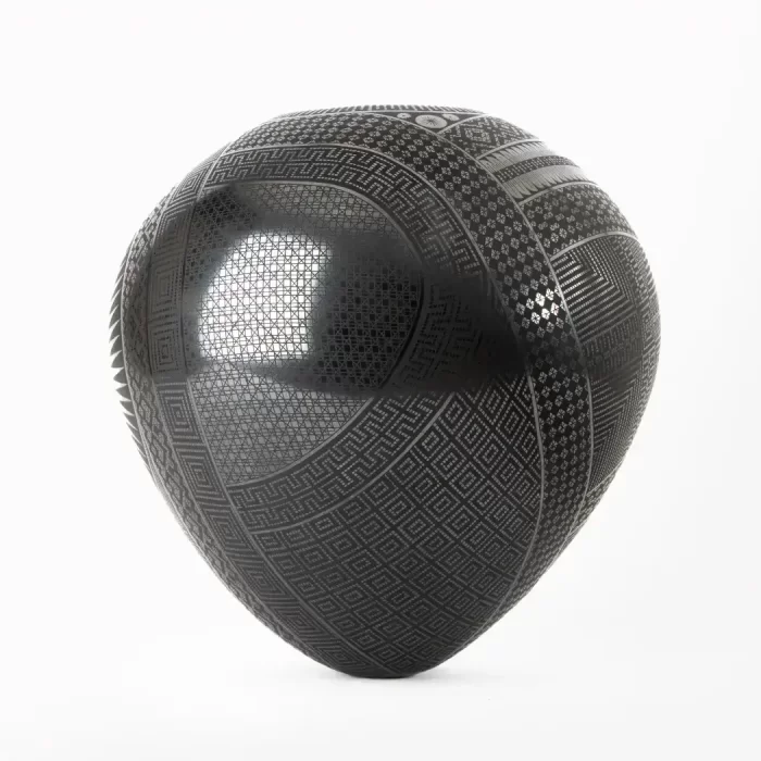 Mata Ortiz Black Mud Pot