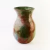 Green terracotta vase
