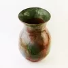 Green terracotta vase
