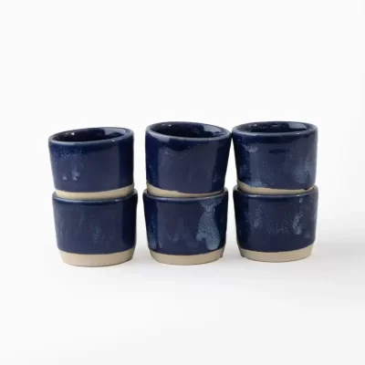 Sets de 6 mezcaleros color azul