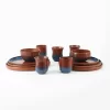 Clay Tableware for 4, Slips and Dyes