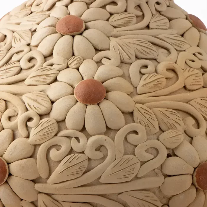 Jarrón de Pastillaje con Flores #2