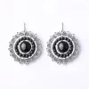 Filigree earrings with Onyx stone