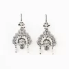 Aretes de filigrana con calavera y perlas