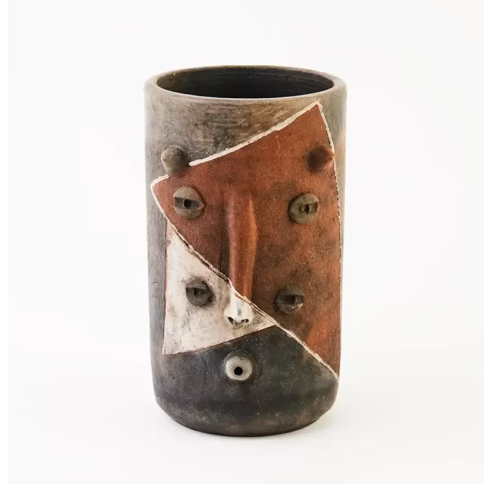 Long glass with face design and colors. Diferent models.