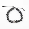 Black clay bead bracelet, silver pendant. Diferent models Different models.