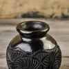 Mini Black Mud Pitcher - Unique Handmade Item