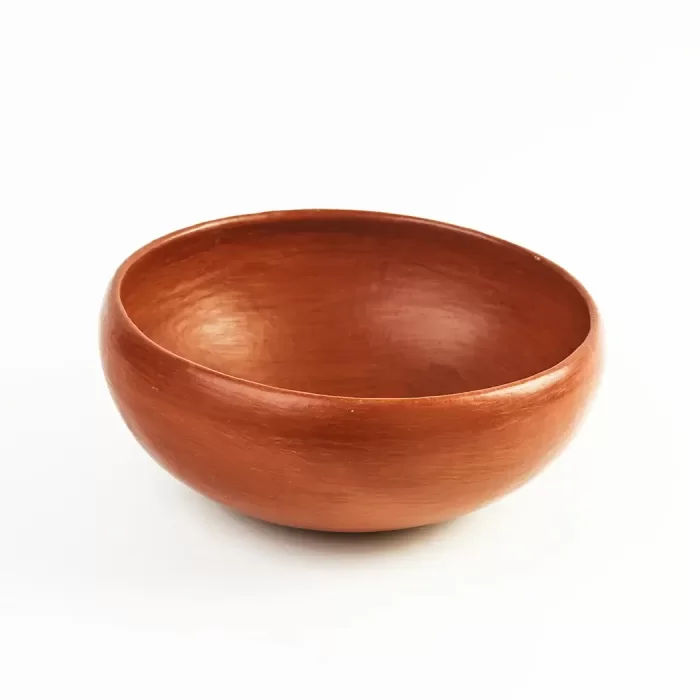 Midsize red clay bowl