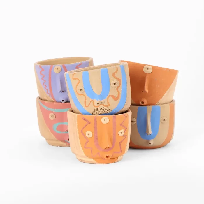 Vaso salsero de barrro natural