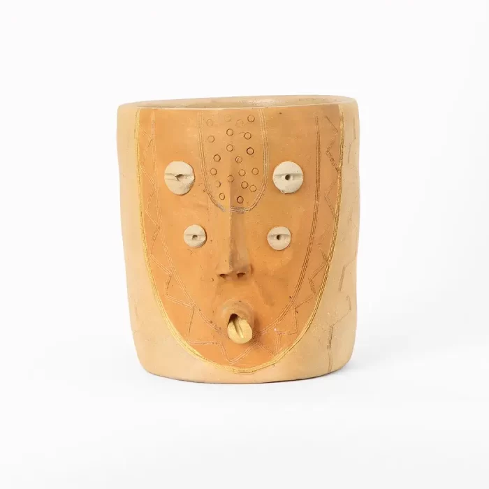 Medium Wide Natural Mud Cylinder