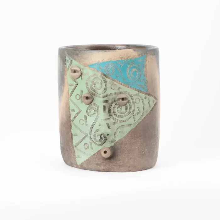 Medium Wide Natural Mud Cylinder