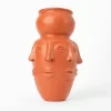 Red Clay 7-faced vase