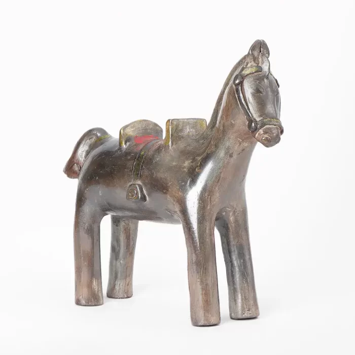 Small Horse With Engobes and Stains